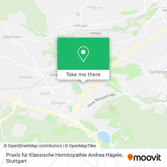 Praxis für Klassische Homöopathie Andrea Hägele map