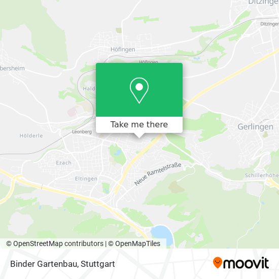 Binder Gartenbau map