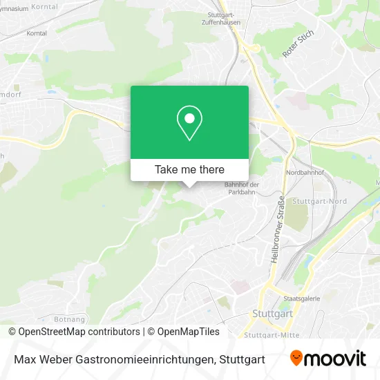 Карта Max Weber Gastronomieeinrichtungen