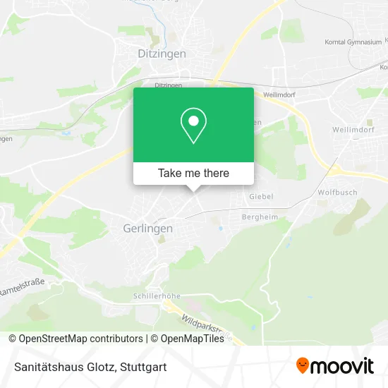 Карта Sanitätshaus Glotz