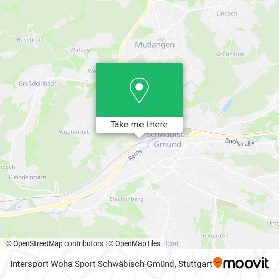 Intersport Woha Sport Schwäbisch-Gmünd map