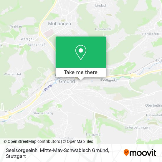 Карта Seelsorgeeinh. Mitte-Mav-Schwäbisch Gmünd