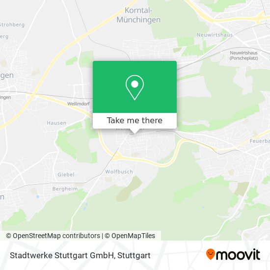 Stadtwerke Stuttgart GmbH map