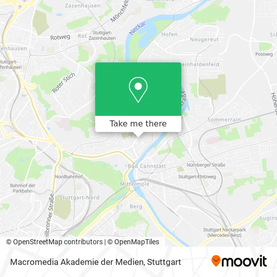Карта Macromedia Akademie der Medien