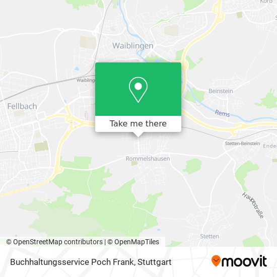 Buchhaltungsservice Poch Frank map