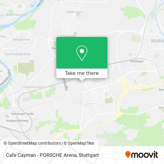 Cafe Cayman - PORSCHE Arena map