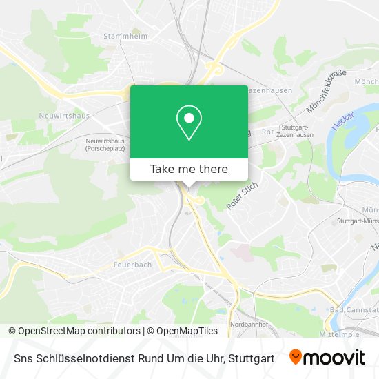 Sns Schlüsselnotdienst Rund Um die Uhr map