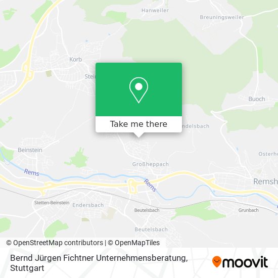 Bernd Jürgen Fichtner Unternehmensberatung map