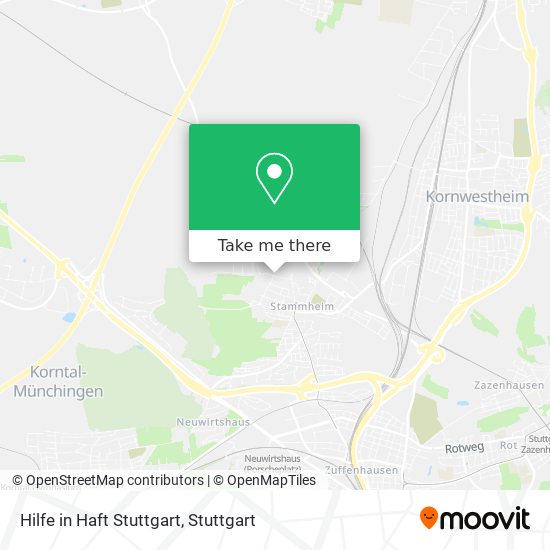 Hilfe in Haft Stuttgart map