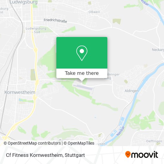 Cf Fitness Kornwestheim map