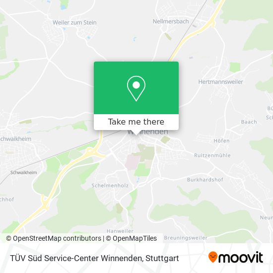 TÜV Süd Service-Center Winnenden map