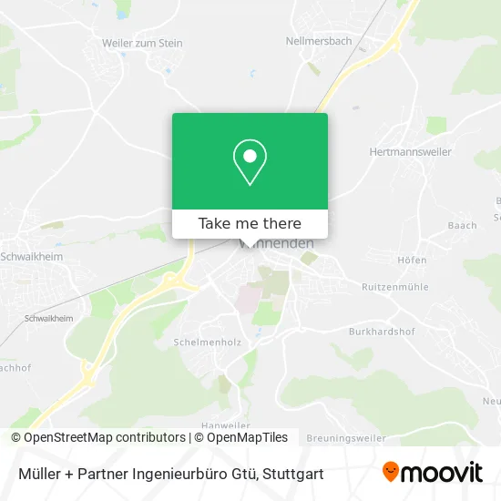 Карта Müller + Partner Ingenieurbüro Gtü