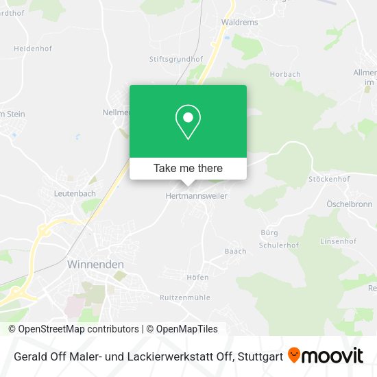 Карта Gerald Off Maler- und Lackierwerkstatt Off