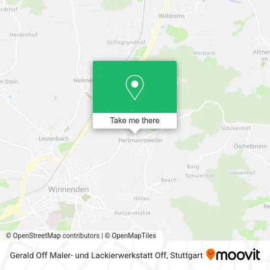 Карта Gerald Off Maler- und Lackierwerkstatt Off