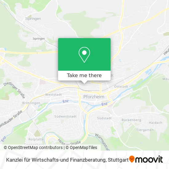 Карта Kanzlei für Wirtschafts-und Finanzberatung