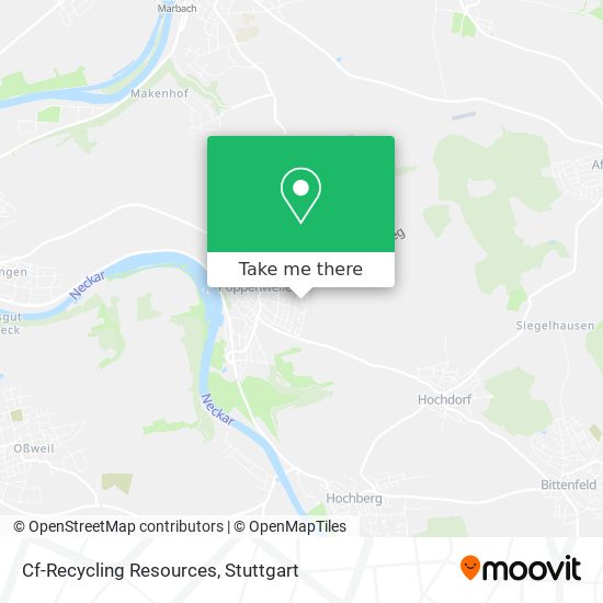 Cf-Recycling Resources map