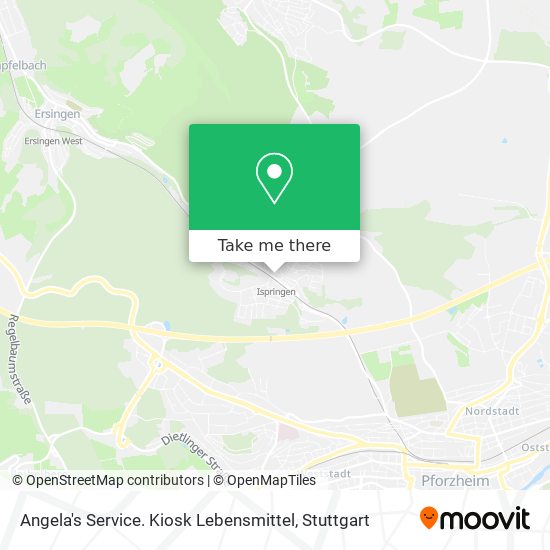 Angela's Service. Kiosk Lebensmittel map