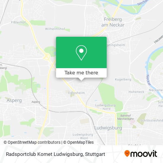 Radsportclub Komet Ludwigsburg map