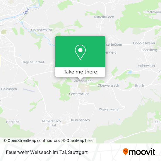 Карта Feuerwehr Weissach im Tal