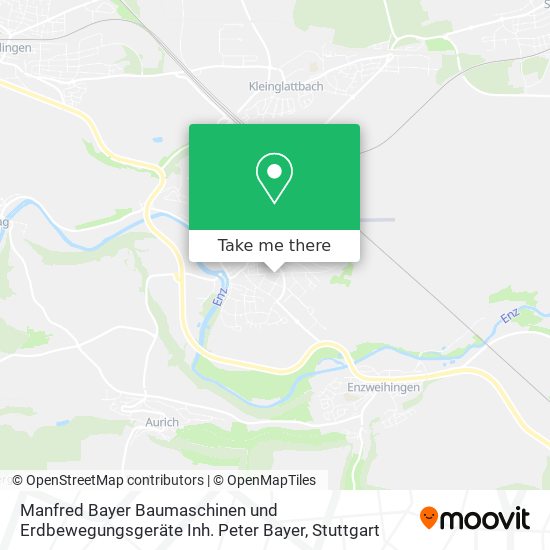 Карта Manfred Bayer Baumaschinen und Erdbewegungsgeräte Inh. Peter Bayer