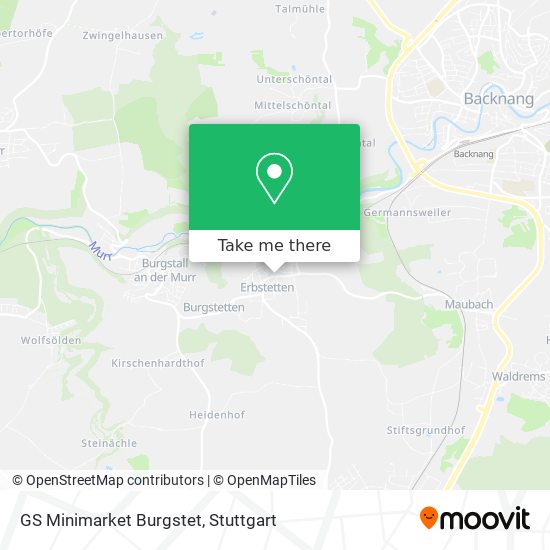 GS Minimarket Burgstet map