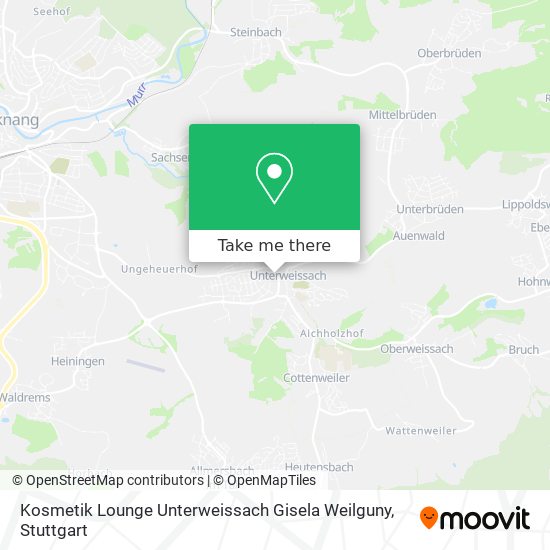 Kosmetik Lounge Unterweissach Gisela Weilguny map