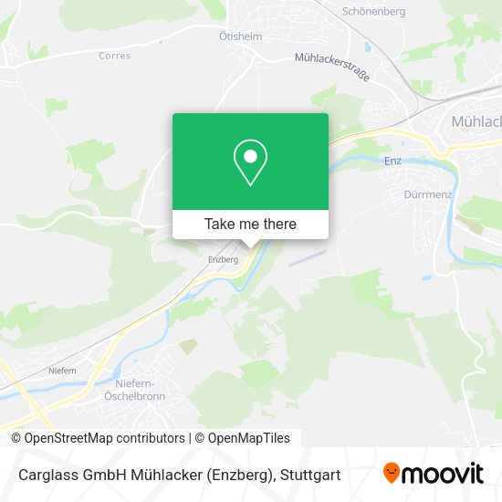 Карта Carglass GmbH Mühlacker (Enzberg)