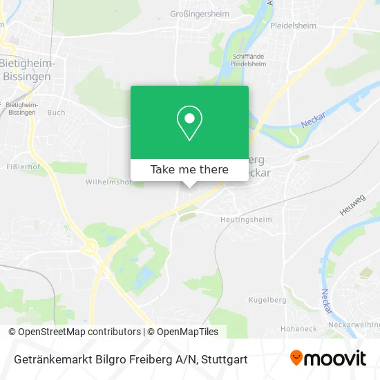 Карта Getränkemarkt Bilgro Freiberg A / N