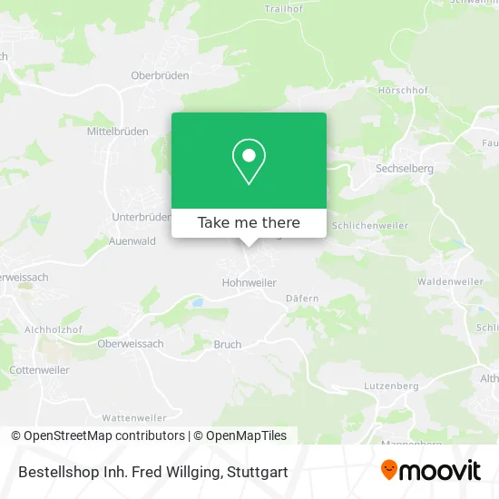 Карта Bestellshop Inh. Fred Willging