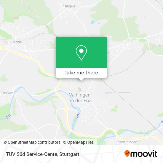 TÜV Süd Service-Cente map