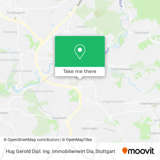 Карта Hug Gerold Dipl. Ing. Immobilienwirt Dia
