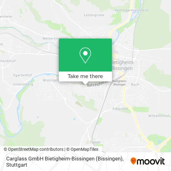 Карта Carglass GmbH Bietigheim-Bissingen