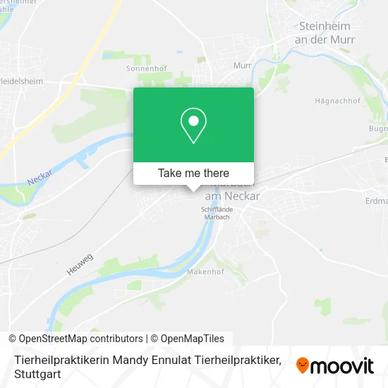 Карта Tierheilpraktikerin Mandy Ennulat Tierheilpraktiker