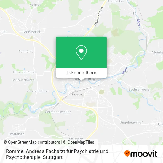 Карта Rommel Andreas Facharzt für Psychiatrie und Psychotherapie
