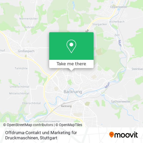 Карта Offdruma-Contakt und Marketing für Druckmaschinen