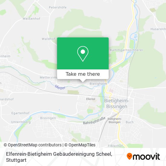 Elfenrein-Bietigheim Gebäudereinigung Scheel map