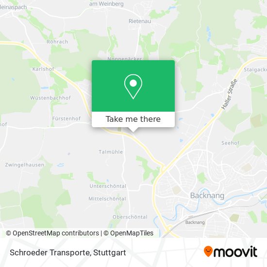 Schroeder Transporte map