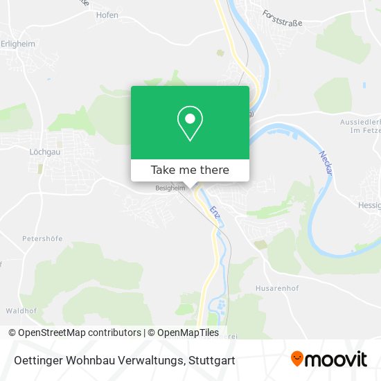 Oettinger Wohnbau Verwaltungs map