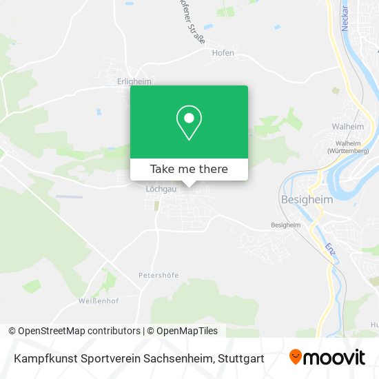 Kampfkunst Sportverein Sachsenheim map