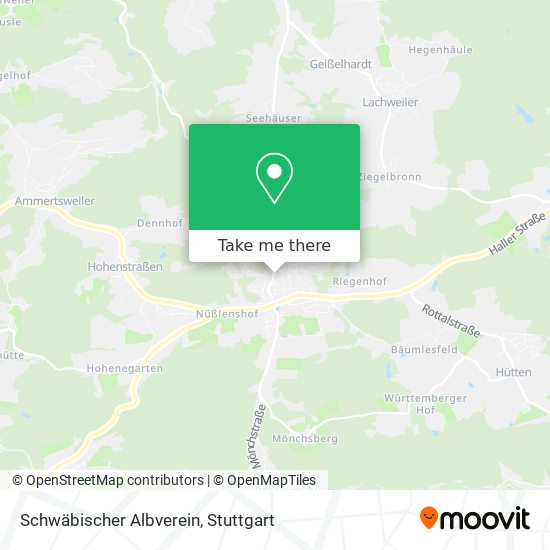 Карта Schwäbischer Albverein