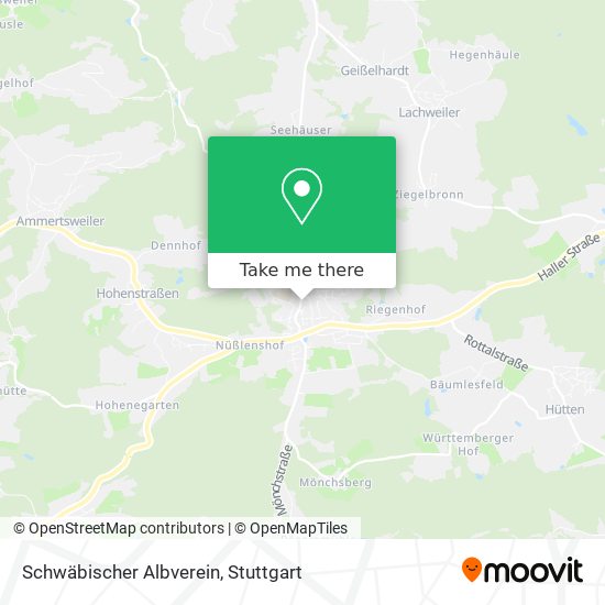 Schwäbischer Albverein map