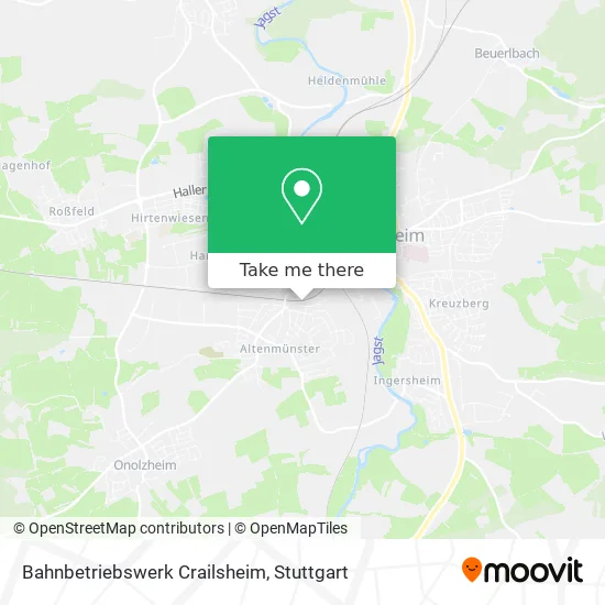 Карта Bahnbetriebswerk Crailsheim