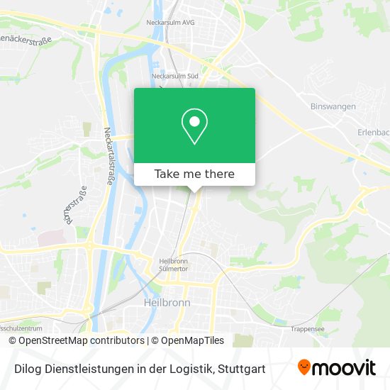 Карта Dilog Dienstleistungen in der Logistik