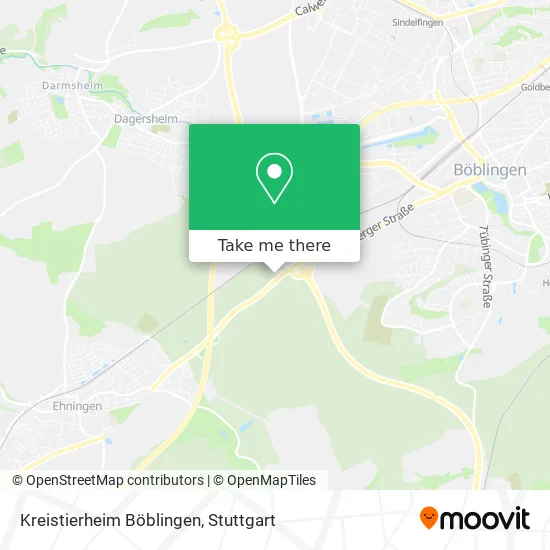 Карта Kreistierheim Böblingen