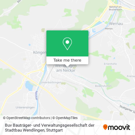 Карта Buv Bauträger- und Verwaltungsgesellschaft der Stadtbau Wendlingen
