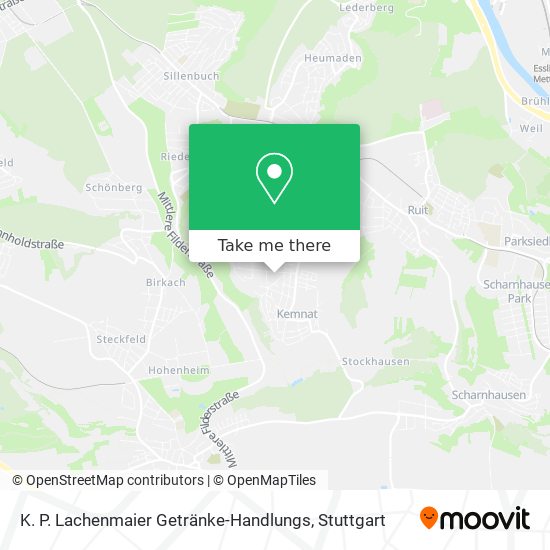 K. P. Lachenmaier Getränke-Handlungs map