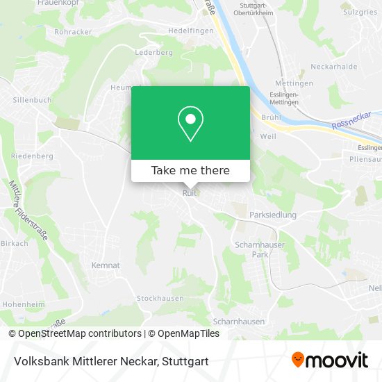 Volksbank Mittlerer Neckar map