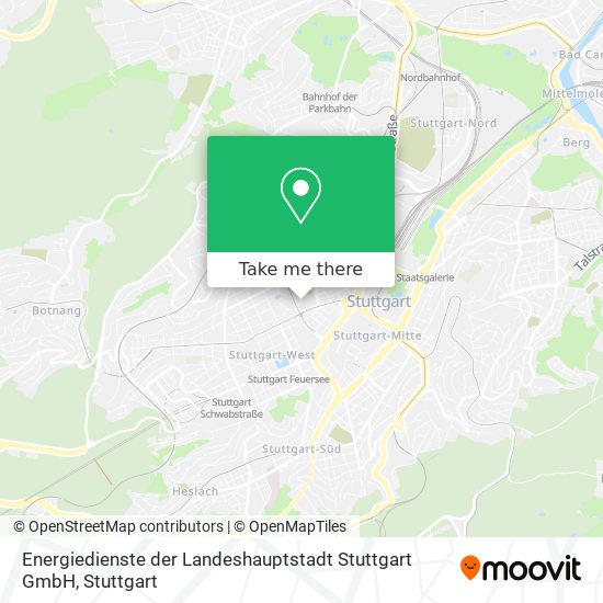 Energiedienste der Landeshauptstadt Stuttgart GmbH map