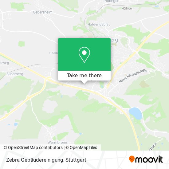 Zebra Gebäudereinigung map