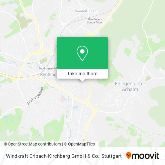 Windkraft Erlbach-Kirchberg GmbH & Co. map